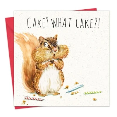 Image of Twizler Funny Birthday Card Chipmunk Happy Women Men Her or Him Cute