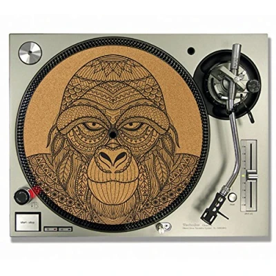 Image of Gorilla Mandala CORK DJ SLIPMATS/Turntable SLIP MATS Vinyl