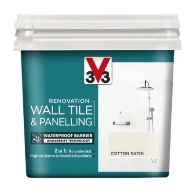 Image of V33 Renovation Wall Tile &amp; Panelling Paint Cotton 750ml