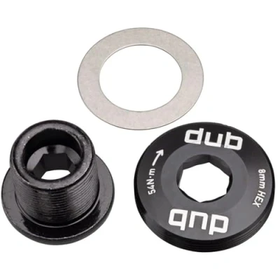 Image of Sram, Crank Arm Bolt S EXTR M18/30 Dub STL Blk Unisex Adult, Black, One Size