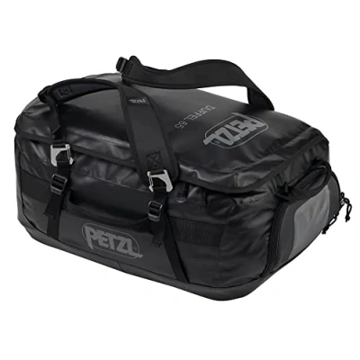 Image of Petzl, Duffel 65, Multipurpose Bag, Black, 65 Liters, Unisex Adult