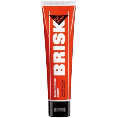 Image of BRISK Hairdressing Cream Super Hair Styling with Male and Herbem Scent for Nourished Keeps Easily in Shape without Gluing 100ml Tube