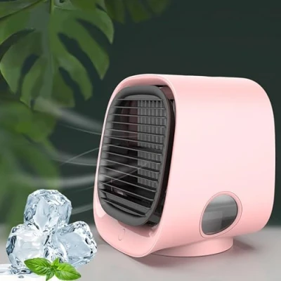 Image of Oribreeze Air Conditioning, Cooler, Portable Conditioner, New Upgrade Desktop Conditioner (Pink)