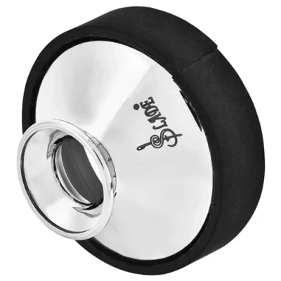 Image of Dilwe Plastic Alto Saxophone Mute, Mute Sax Dampener Silencer Accessory(Silver)