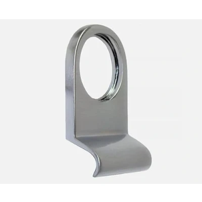 Image of Door Rim Cylinder Pull to Fit Yale Lock Brass Satin Handle Ring Surround Key (Satin)