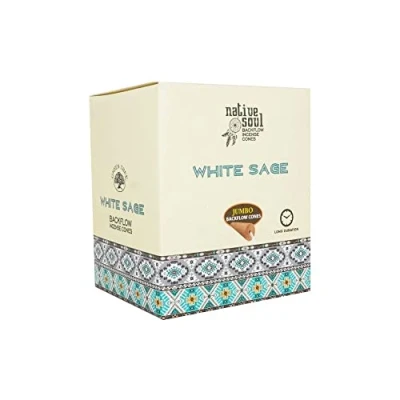 Image of Native Soul White Sage Backflow Incense Cones