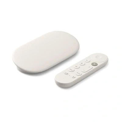 Image of Google TV Streamer (4K) Fast streaming entertainment on your with voice search remote Watch movies, shows, live and Netflix in 4K HDR Smart home control 32 GB of storage Porcelain