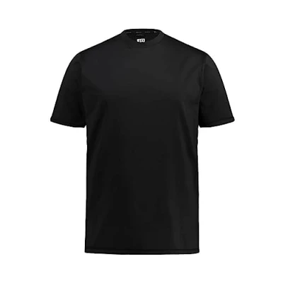 Image of JP 1880 Men&#039;s Jay pi functional t shirt, skiwear, thermal, half sleeves, crew neck, black, 6XL
