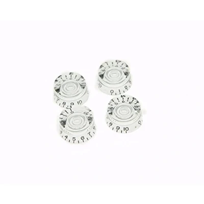 Image of Dopro 4pcs Clear Guitar Speed Dial Knobs Transparent Control Knob fits LP