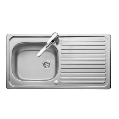 Image of Iflo Stainless Steel 1 Taphole Kitchen Sink 1.0 Bowl, Reversible