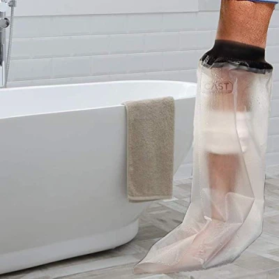 Image of Lifeswonderful Adult Leg (Half Length) Waterproof Plaster Cast and Dressing Protector Ideal For Showering