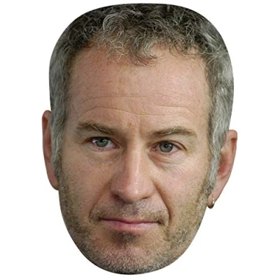 Image of FoxyPrinting John Mcenroe Sports Celebrity Cardboard Party Face Mask Fancy Dress
