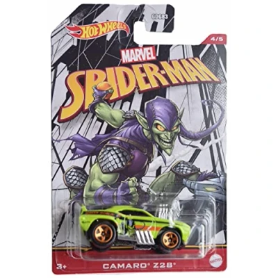Image of Hot Wheels Marvel Spider Man (4/5 Green Goblin Camaro Z28)