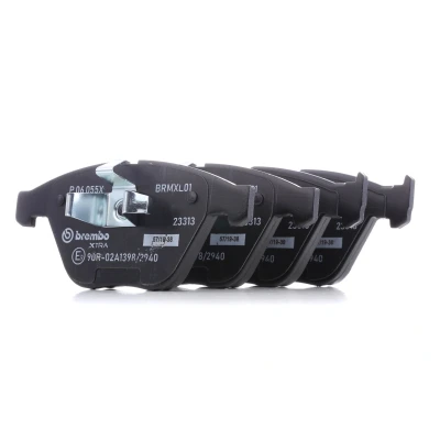 Image of 34112288858, 34112288859, 34112288861, 34112288862, 34112288866 Brake pad set BREMBO P 06 055X prepared for wear indicator without accessories