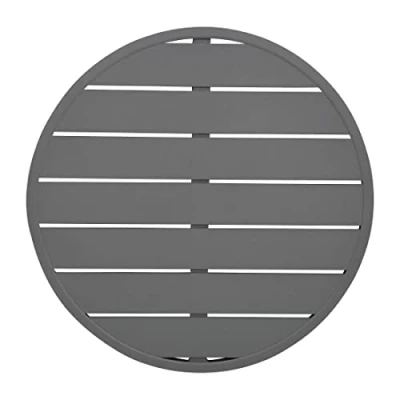 Image of Bolero Dark Grey Aluminum Table Top Round 580mm