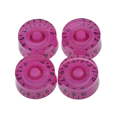 Image of Dopro 4pcs Purple with Black Number Guitar Speed Dial Knobs Control Knob fits LP