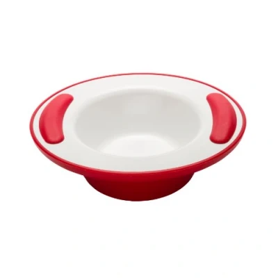 Image of NRS Healthcare Red/ White Soft Grip Keep Warm Thermo Bowl