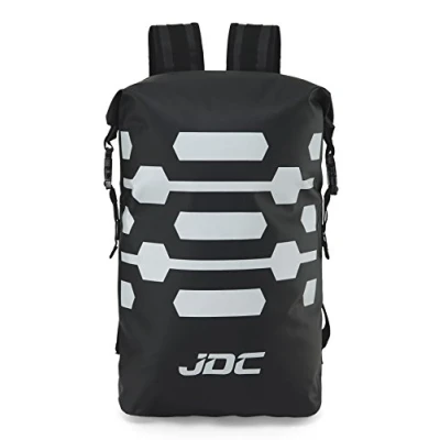 Image of JDC Motorcycle Rucksack 100% Waterproof Reflective Dry Bag 25L Reflector Black