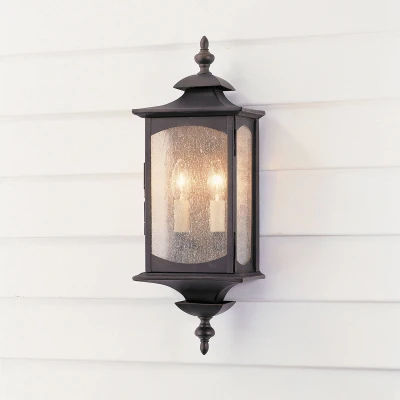 Image of Feiss Market Square Outdoor 2 Light Wall Oil Rubbed Bronze IP44