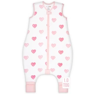 Image of Mama Cheetah Toddler Sleep Sack with Feet 2T, 1.0 TOG Organic Cotton Baby Wearable Blankets Legs, Sleeping Bag for Walkers, Early Walker M