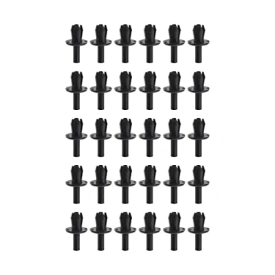 Image of eMagTech 30PCS Front Wheel Arch Inner Wing Splashguard Clips Car Trim Clip Retainers 1719245 94530507 Plastic Compatible with Vauxhall Corsa Nova Tigra Black