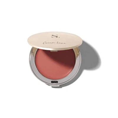 Image of Cream Luxe Blush from Sculpted by Aimee Connolly (Peachy Pink) 7g Vegan Multi Purpose Blusher for Dewy Glow