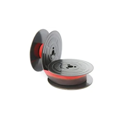 Image of Silver Reed SR180 SR280 Deluxe TOP Quality 10 METRE Typewriter Ribbon Twin Spool Black/Red 1009FN