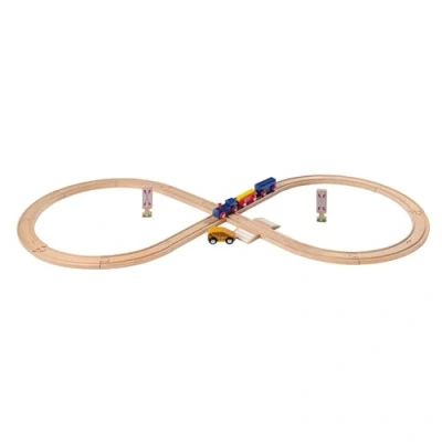 Image of Eichhorn Rail 100006202 Roller Coaster 27 Pieces 290 cm Track Length FSC Certified Beech Wood Can Be Installed with Other Systems Multicoloured