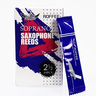 Image of ROFFEE Soprano sax saxophone reeds strength 2.5, 10 pcs/box, individual packing