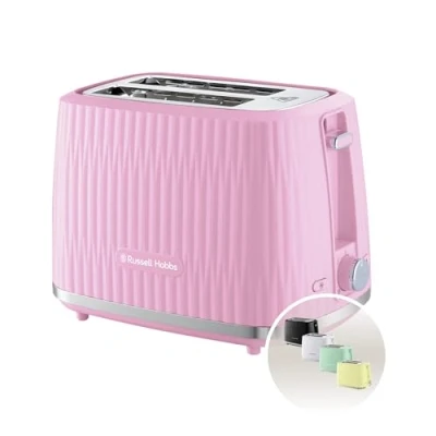 Image of Russell Hobbs 27372 Eden 2 slice Toaster Raspberry