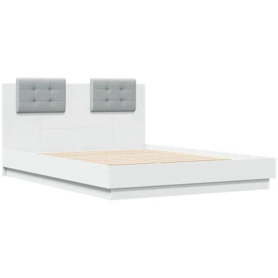 Image of vidaXL Bed Frame without Mattress White 120x190 cm Small Double