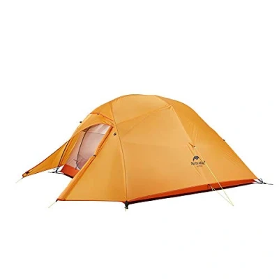 Image of Naturehike Cloud Up 3 Upgrade Ultralight Tent Backpacking for Person Hiking Camping Outdoor(210T Orange Upgrade)