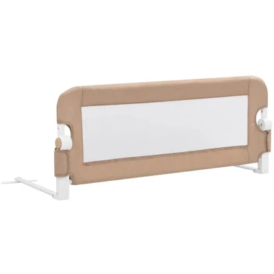 Image of vidaXL Toddler Safety Bed Rail Taupe 102x42 cm Polyester