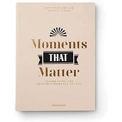 Image of PrintWorks Bookshelf Albums Moments that Matter Photo Home Interior Decoration, PW00529, One Size, Multi
