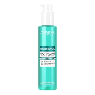 Image of L’Oréal Paris Bright Reveal Spot Serum In Cleanser for Face, Niacinamide and Salicylic Acid, Visibly Fades Blemishes Post Acne Marks, Eliminates Excess Oil, 150ml