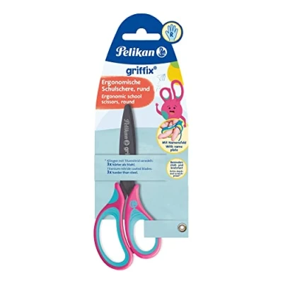 Image of Pelikan Griffix 819121 School Scissors Round for Right Handed Users, LovelyPink, 1 Item (Pack of 1)