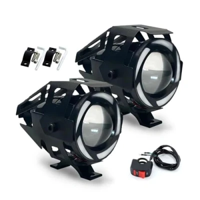 Image of Fog Driving Lamps LED Motorcycle Headlight Additional Spotlights Lights Motorbike Auxiliary U7 RGB Lamp Multi Type