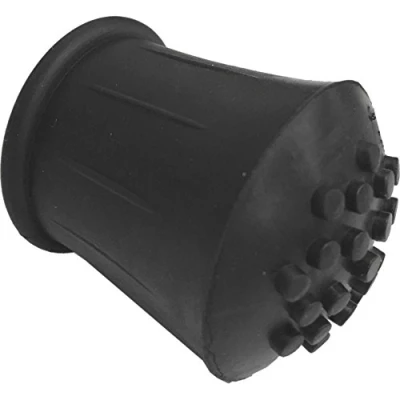 Image of 1 x 25mm Rubber Ferrules For Walking Sticks, Canes &amp; Crutches Black End