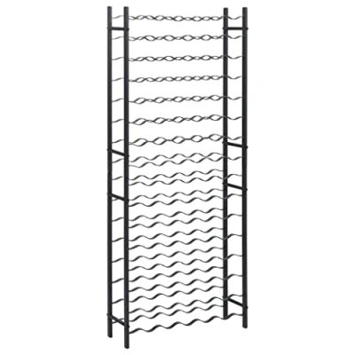 Image of vidaXL Wine Rack for 96 Bottles Storage Cabinet Bottle Holder Freestanding Display Shelf kitchen Indoor Black Iron