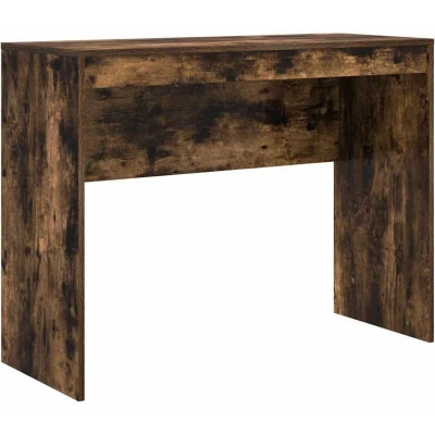 Image of vidaXL Writing Desk Smoked Oak Engineered wood 100 x 40 76 cm
