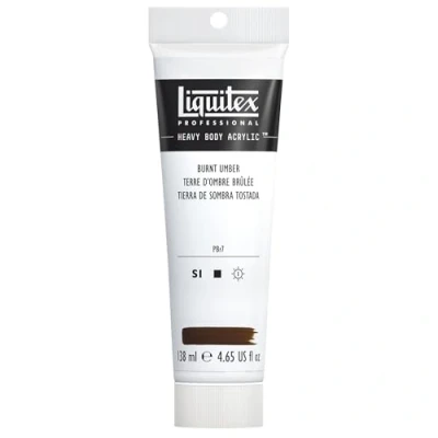 Image of Liquitex Professional Heavy Body Acrylic Paint 138 ml tube, Burnt Umber