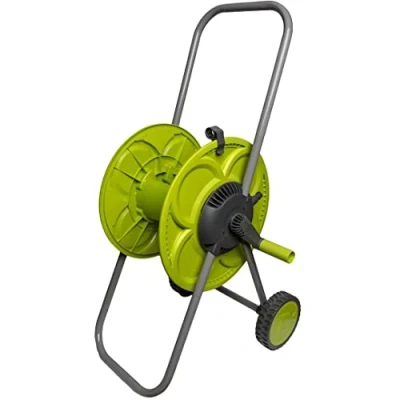 Image of Bradas Hose Reel Portable Holder 1/2 Inch 50 m Lime Line Clover LE 9104 2242