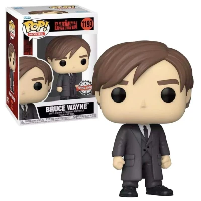 Image of Funko POP! Movies: DC the Batman Bruce Wayne (Suit) Collectable Vinyl Figure Gift Idea Official Merchandise Toys for Kids &amp; Adults Movies Fans Model Collectors and Display