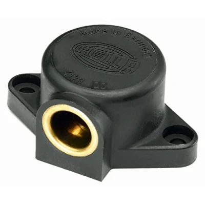 Image of HELLA 8JB 004 123 002 Socket mounting Plug: Screw Contact Synthetic Material Housing DIN / ISO: 4165