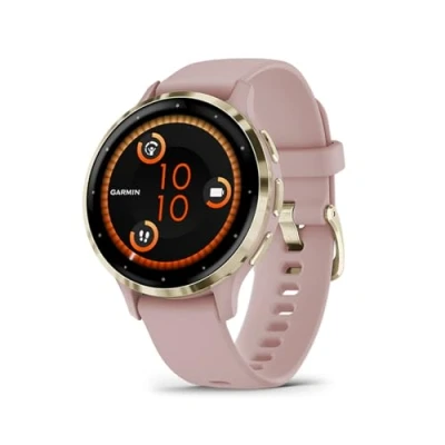 Image of Garmin [Renewed] Venu 3S GPS 41mm Smartwatch, AMOLED Touchscreen, 24/7 Advanced Health &amp; Fitness Features, Voice Functionality, Music Storage, up to 10 days battery life, Dust Rose (Renewed)