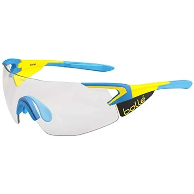 Image of Bollé 6th Sense Sunglasses, unisex adult, 5th Element Pro, Matte Yellow/Blue, M