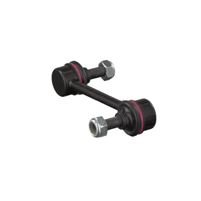 Image of 52320SED003 Anti roll bar link FEBI BILSTEIN 42099 Rear Axle Left, Right 124mm M10 x 1,25 with nuts Steel black HONDA: Accord 7 Tourer
