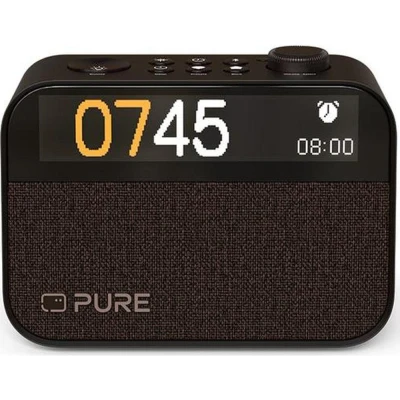 Image of Pure Moment Clock Radio, Wake Up Light, Bluetooth Speaker, Noise Machine, Crystal, Coffee Brown, Normal