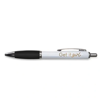 Image of Tongue in Peach Funny Novelty Push Pen Gift Ballpoint Pens Work Colleague Leaving Present Get It girl Joke Stationary BLACK PP59