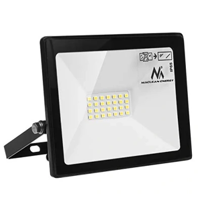 Image of Maclean MCE520 NW LED Floodlight Spotlight IP65 Waterproof Headlight Outdoor Lighting Light Slim (Neutral White 4000K, 20W)
